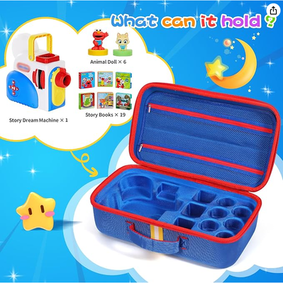 Caso de transporte rígido para Little Tikes Story Dream Machine Books Set de inicialização, Large Protective Travel Container Case para Storytime Audio Play Real para Littles Character Collection, (Box Only)