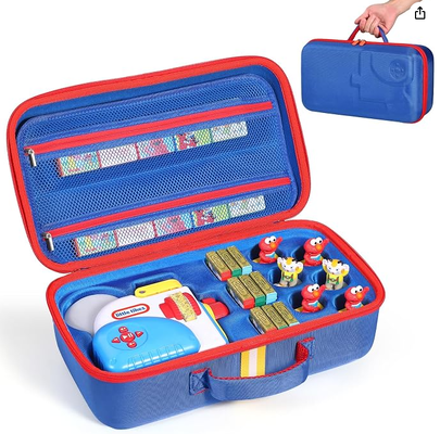 Caso de transporte rígido para Little Tikes Story Dream Machine Books Set de inicialização, Large Protective Travel Container Case para Storytime Audio Play Real para Littles Character Collection, (Box Only)
