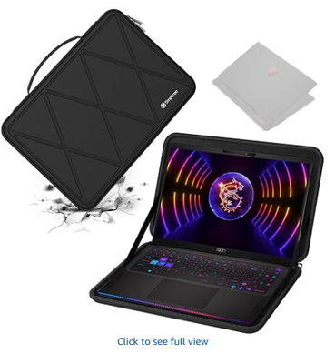 Funda de proteção EVA dura para 16 polegadas MSI Raider GE68 HX 14V. Compativel para 16 polegadas MSI Raider GE68 HX 14V,MSI Vector 16 HX A14V/A13V, Caixa Anti-Choque