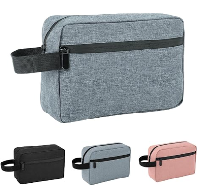 Necessaire de Viagem Masculina e Feminina com Gancho para Pendurar, Rosa | Necessaire à Prova d'Água para Artigos de Higiene Pessoal, Kit de Barbeiro e Organizador de Maquiagem com Gancho, para Viagem, Banheiro, Presente