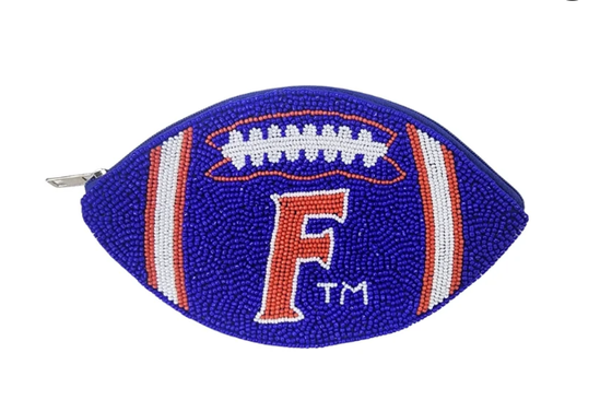 UF UNIVERSIDADE DA FLÓRIDA BOLSA DE MOEDAS DE FUTEBOL COM CONTAS