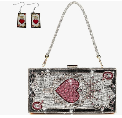Perla & ela Diamante Mulheres Bolsas de noite Bolsa Minaudiere Bolsa de embreagem,pilha de dólares em dinheiro Bolsas de embreagem de cristal