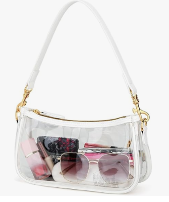 Bolsa Pequena Preta Feminina, Mini Bolsa de Ombro Fofa com Fechamento em Zíper | 2 Alças Removíveis, Bolsa Retro de Axila, Bolsa Transversal Clássica, Bolsa de Mão Feminina
