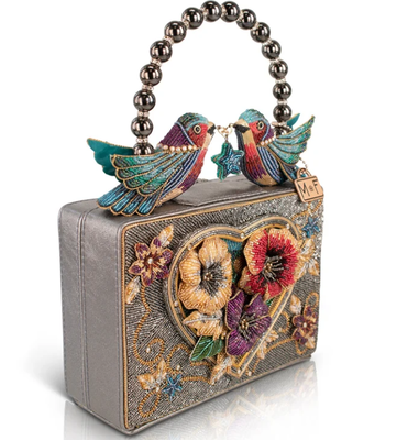 Bolsa de Mão com Alça Superior Coração Batendo, Porta-Moedas, Chaveiro e Gancho de Gatilho de Abertura Fácil, Pequenas Bolsas de Moedas com Contas