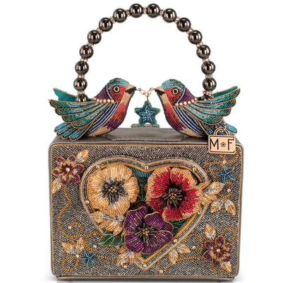 Bolsa de Mão com Alça Superior Coração Batendo, Porta-Moedas, Chaveiro e Gancho de Gatilho de Abertura Fácil, Pequenas Bolsas de Moedas com Contas