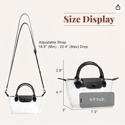 Bolsa Transparente Feminina, Bolsas Transversais Aprovadas para Estádio, Bolsa para Estádio para Shows e Eventos Esportivos