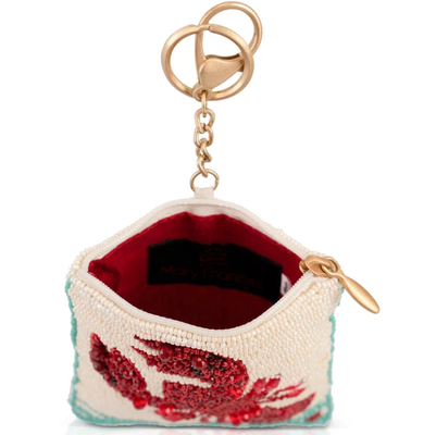 Coin Purse Crack Me Up Porta-moedas e chaveiro com gancho de gatilho de fácil abertura Bolsas pequenas de moedas com contas
