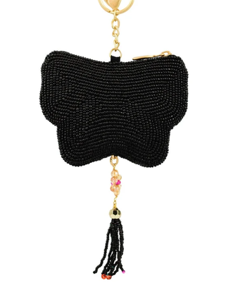 Flight of Fancy Coin Purse Anel de chave e gancho de gatilho fácil de abrir Moedas de contas bolsas pequenas
