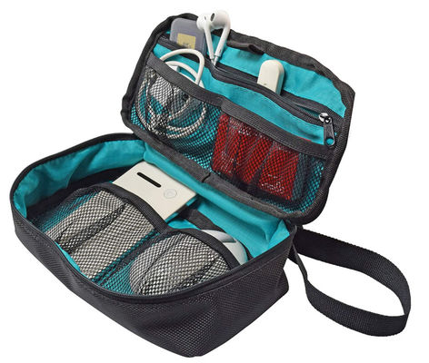 Forro de Mesh Pocket Inside 210T do exemplo de EVA Fascia Gun Electronic Hard