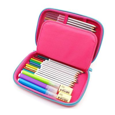 ODM 60Pcs Unicorn EVA Pencil Case 3D que imprime Logo Pink Color