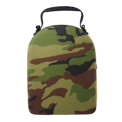Forro de EVA Storage Case Knitted Fabric do portador do tampão da cor da camuflagem