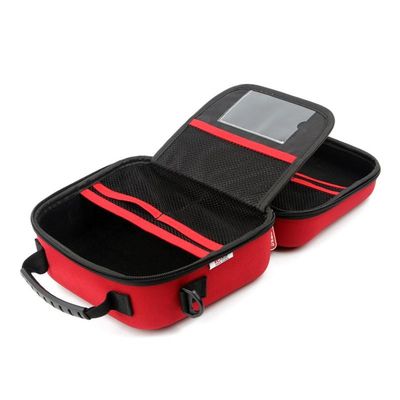 Kit de primeiros socorros de grau médico EVA portátil com bolsos de malha personalizáveis e correias elásticas para organização