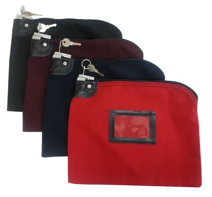 Bolsas de Caixa com Zíper Pesado Feitas de Nylon 70D Durável com Logotipo em Relevo e Segurança de Travamento para Manuseio Seguro de Dinheiro