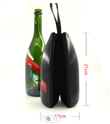 Poliéster 600D EVA Hard Cases Wine Packing de couro do plutônio com correia