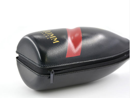 Poliéster 600D EVA Hard Cases Wine Packing de couro do plutônio com correia