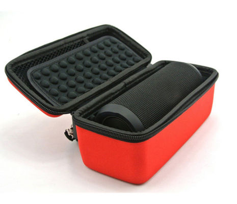 Porta-vozes EVA de couro PU à prova de choque Caso de rede de cor Pantone Bolso Eva Caso duro Porta-vozes à prova de choque Caso/saco com alça BY Material de couro PU
