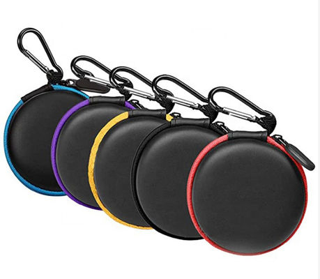 Forro de EVA Earphone Storage Case Fabric do zíper das cores do ODM cinco