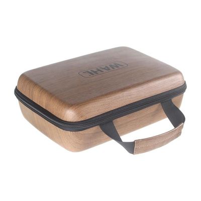Organizador portátil Dustproof Case do soquete de EVA Storage Case Wood Grain