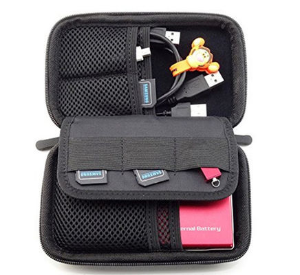 Estojo de Armazenamento Durável Portátil em EVA, à Prova d'Água e à Prova de Choque, Bolsa de Transporte Protetora, Caixa Projetada para Fones de Ouvido e Dispositivos Eletrônicos