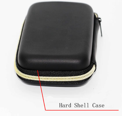 Saco portátil de EVA Protective Case Zipper Black do poliéster 1800D