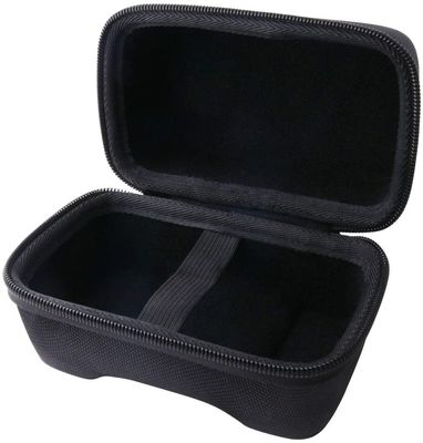 EVA Camera Lens Storage Case à prova de choque Coral Fleece Lining Debossing Logo