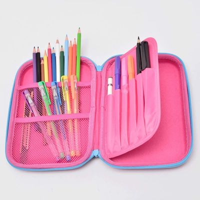 Logotipo de gravação impermeável de 3D Unicorn EVA Pencil Case Pantone Color