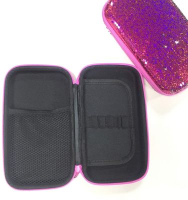 Malote duro de couro do lápis do caso do PVC EVA Pencil Case 1800D Polyeste do plutônio