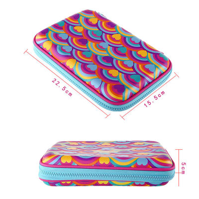 Zíper portátil EVA Pencil Case 22.5X15.5X5 CM do CE para crianças