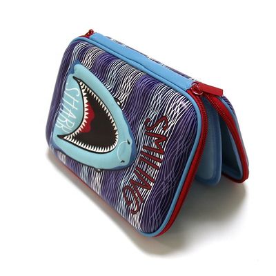 O OEM 3D feito sob encomenda toca em EVA Pencil Case Debossing Logo 22x15x4.5cm