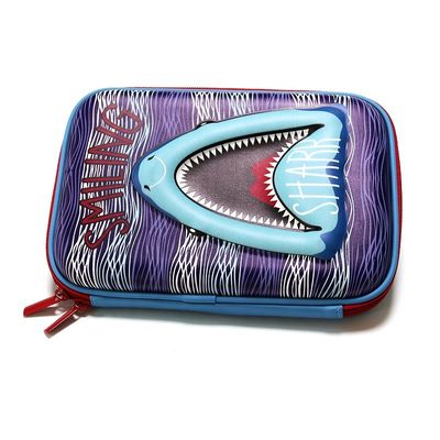 O OEM 3D feito sob encomenda toca em EVA Pencil Case Debossing Logo 22x15x4.5cm
