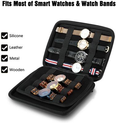 Logotipo da cópia de tela de EVA Watch Carry Case Silk do poliéster do CE 1680D