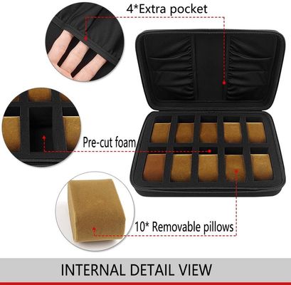 Caixa feito à mão da coleção de EVA Watch Case Embossing Logo do Spandex