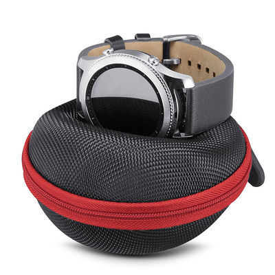 Superfície de nylon fechada zíper de EVA Watch Organiser Box 10.7x9.2x6.2 CM 1680D