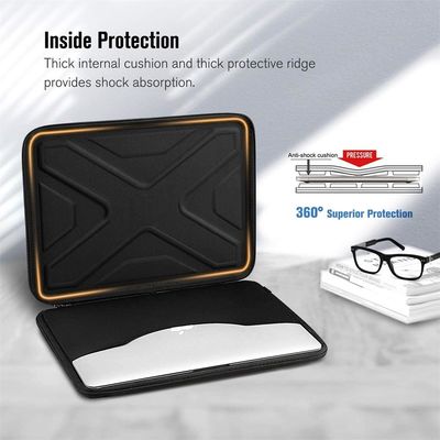 Caixa de manga de portátil dura de 13 polegadas resistente à água resistente a choques protetor portátil computador tapa de transporte de bolsa para 13,3&quot; MacBook