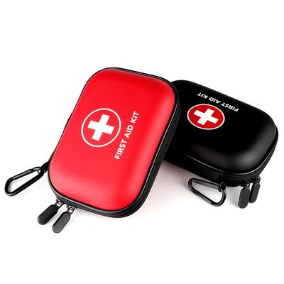 100 ConteúdosDesconto Kit de primeiros socorros de grau médico Tratamento médico de emergência Vermelho Compacto Solução duradoura para a segurança no local de trabalho