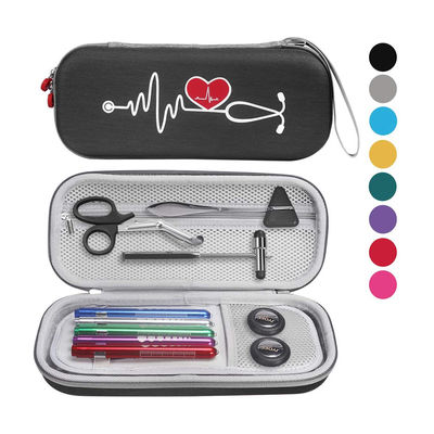 Socorros impermeáveis pretos Kit EVA Foam de categoria médica do estetoscópio primeiros