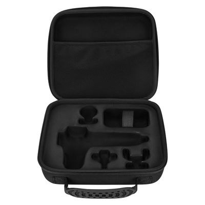 Caixa de arma de massagem EVA preta personalizável com design à prova de choque e à prova de água e opções de artesanato de vários logotipos para profissionais