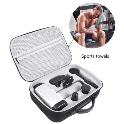 Estojo para pistola de massagem para viagens, feito de poliéster 900D e materiais EVA, oferecendo proteção contra impactos e arranhões de água