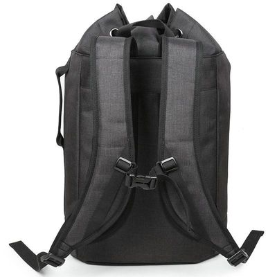 OEM ODM 210D Nylon Mochila portátil resistente à água Estilo para a faculdade Mochilas de fechamento à prova d'água de corda de tração Mochilas com corda de algodão fechada