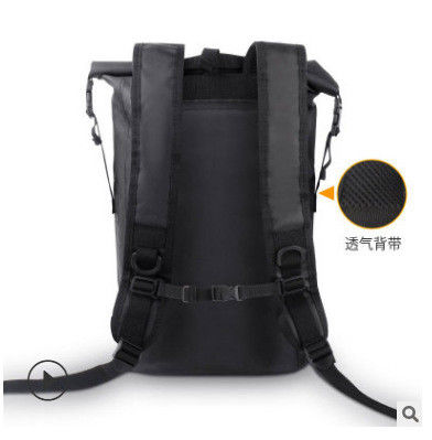 Saco de praia de telha de PVC IP65 impermeável Mochila de praia Amazon Vendas quentes Fábrica Área exterior Mochila de praia impermeável Para caminhadas Natação Mochila de praia