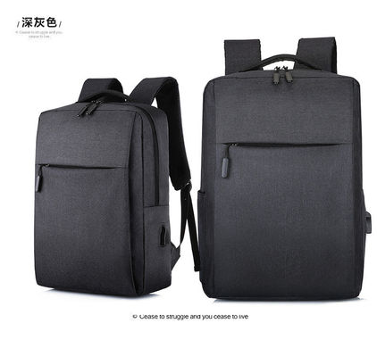 Trouxa de nylon impermeável do portátil de USB de dois bolsos do zíper