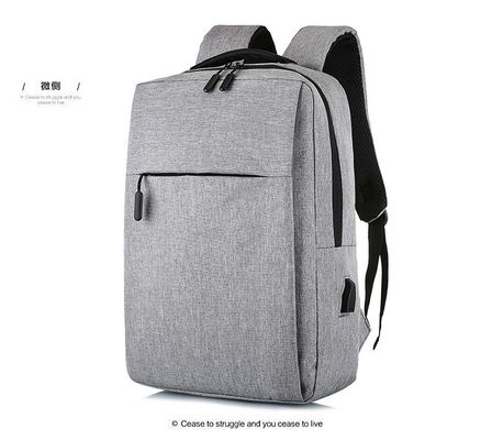 Fábrica a retalho Mochila portátil impermeável de nylon exterior fecho de fecho de fecho de zipper Mochila portátil impermeável de nylon com interface USB