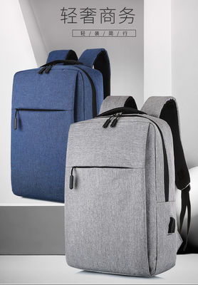 Fábrica a retalho Mochila portátil impermeável de nylon exterior fecho de fecho de fecho de zipper Mochila portátil impermeável de nylon com interface USB