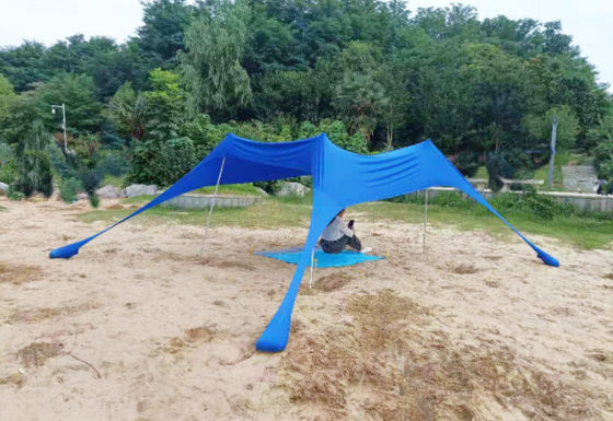 Barraca ultravioleta UPF 50+ da praia do para-sol da prova 180GSM Lycra