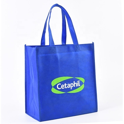 Sacos de compras reusáveis Tote Grocery Bag 100-160gsm da tela não tecida