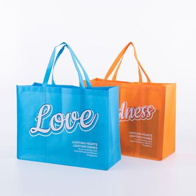 O saco reciclado de Tote Non Woven Fabric Shopping personalizou reusável com logotipo