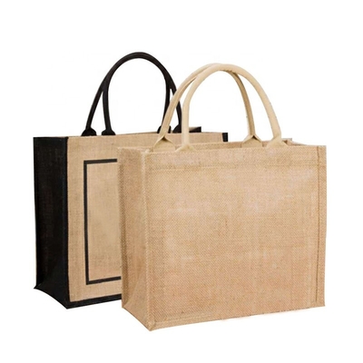 Revestimento do PE de Tote Bags do mantimento da compra da juta de serapilheira da laminação reusável