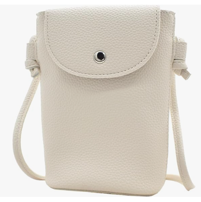 Bolsa para Celular em Couro PU Pequena Bolsa de Ombro com Alça Ajustável Bolsa Transversal para Celular, Bolsa para Shows, Couro PU Macio, Costura Organizada, Fechamento com Botão de Pressão, Bolsa para Celular, Chaves, Cartões e Batom